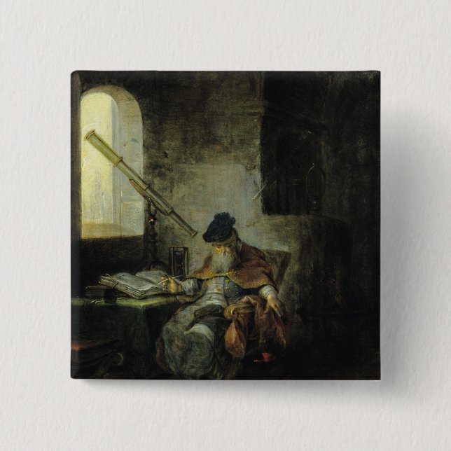 An Astronomer Pinback Button (Front)