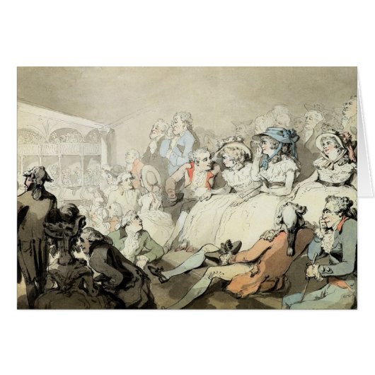 An Audience Watching a Play, c.1785 (pen and ink a (Front Horizontal)