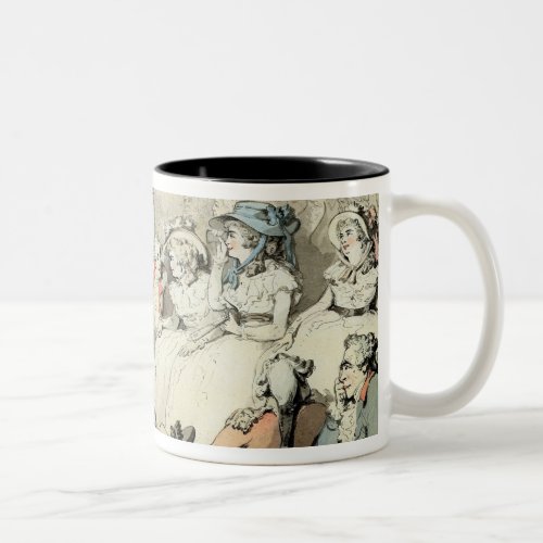 An Audience Watching a Play c1785 pen and ink a Two_Tone Coffee Mug