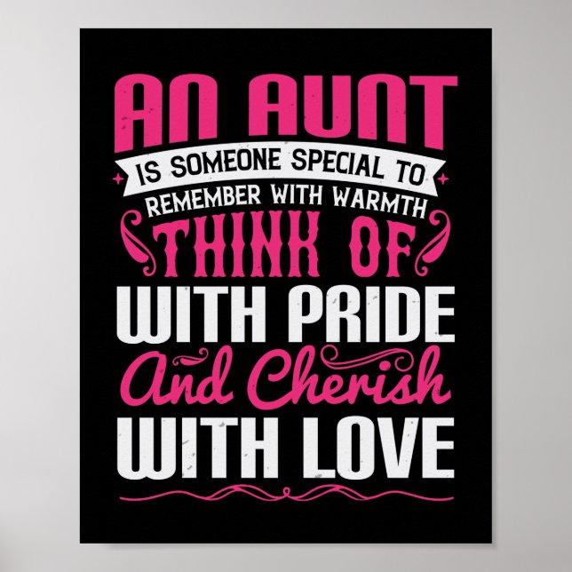 An Aunt Is Someone Special To Remember With Warmth Poster (Front)