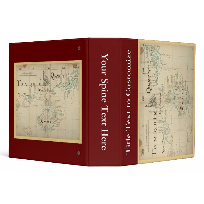 An Authentic 1690 Pirate Map Vinyl Binders