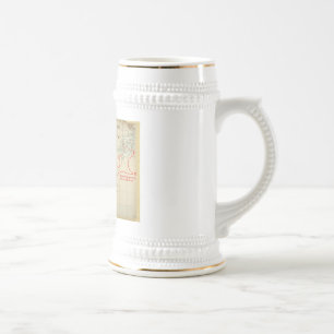 An Authentic 1690 Pirate Map (with embellishments) Beer Stein