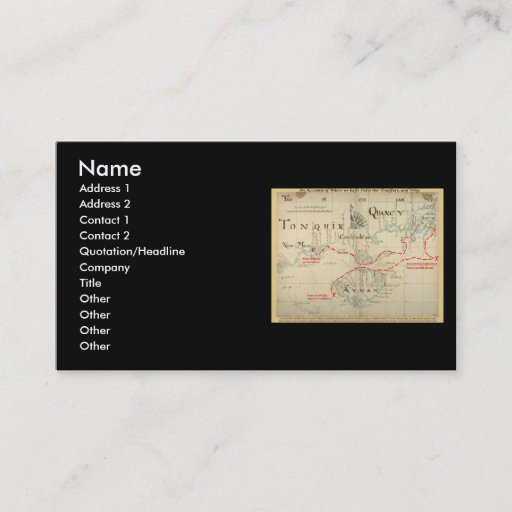 Customizable An Authentic 1690 Pirate Map (with embellishments) Business Card