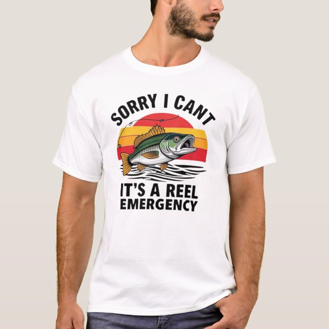 An authentic fishing t-shirt design (Front)