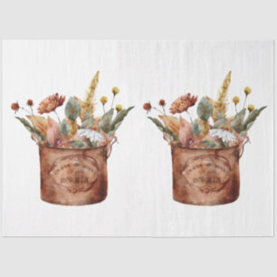 An Autumn Animal and Floral Series Design 12 Tissue Paper