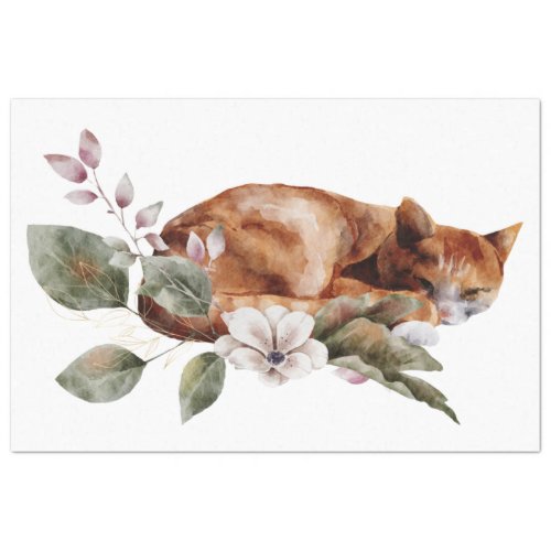 An Autumn Animal and Floral Series Design 22 Tissue Paper