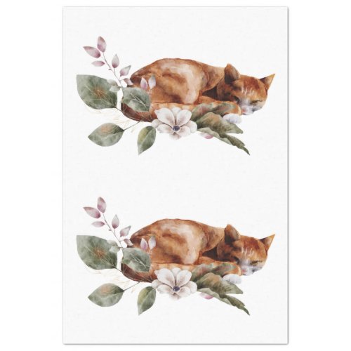 An Autumn Animal and Floral Series Design 23 Tissue Paper