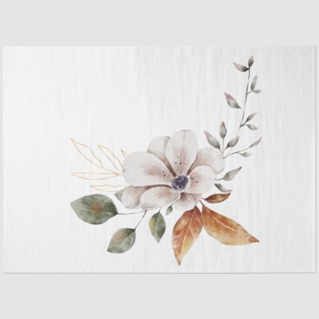 An Autumn Animal and Floral Series Design 27 Tissue Paper (Front)