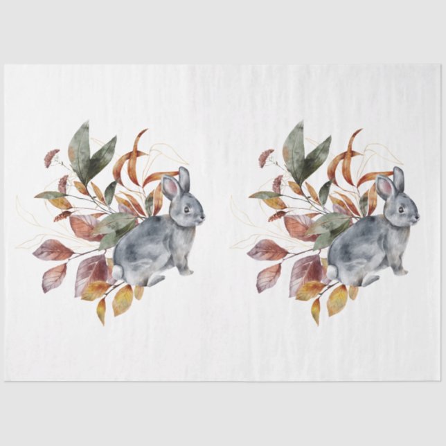 An Autumn Animal and Floral Series Design 47 Tissue Paper (Front)