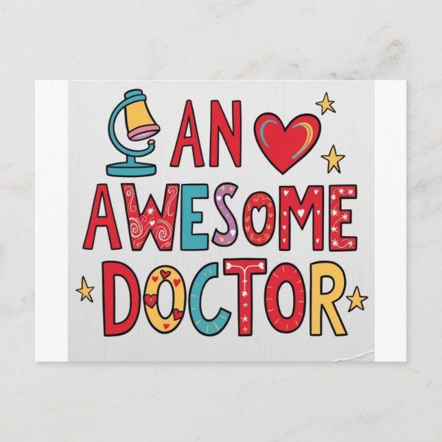 An awesome doctor. Thank you gift  Postcard (Front)