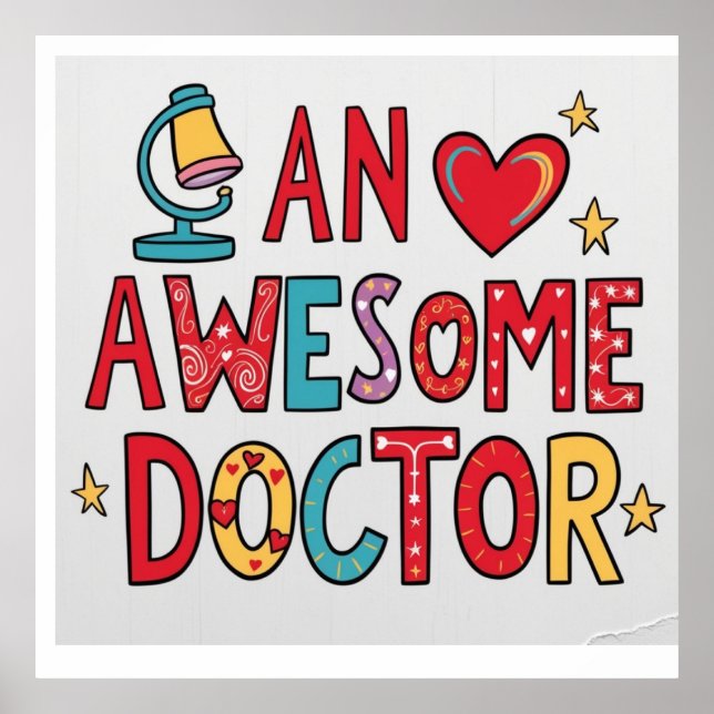 An awesome doctor. Thank you gift  Poster (Front)