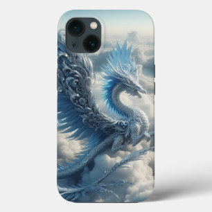 An Awesome Dragon Surrounded by Clouds iPhone 13 Case