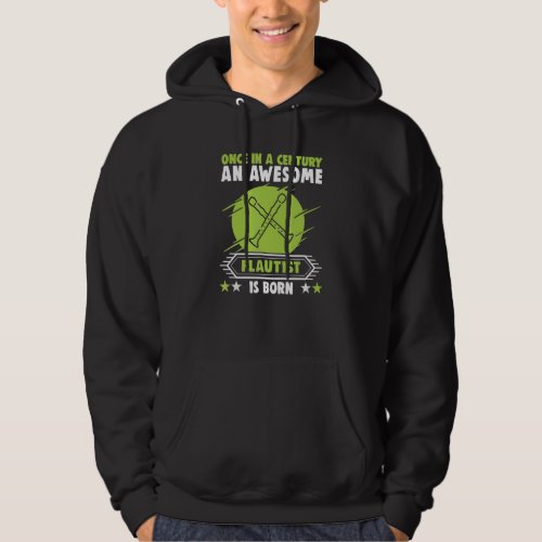 An Awesome Flautist Birthday Flute Player Hoodie