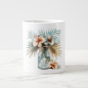 An awesome flower  giant coffee mug