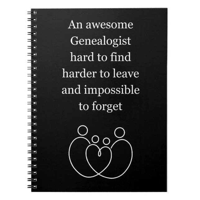 An Awesome Genealogist hard to find Notebook (Front)