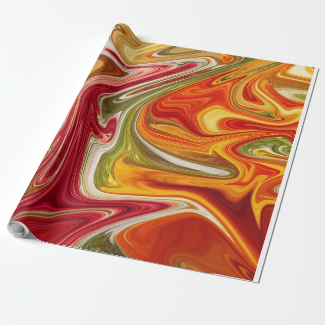 An awesome liquified image wrapping paper (Unrolled)
