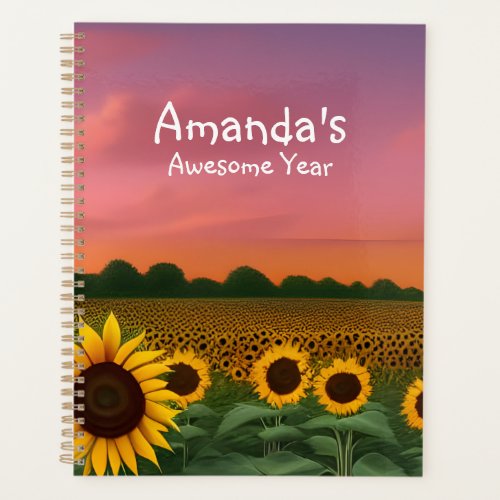 An Awesome Year Sunflower Planner