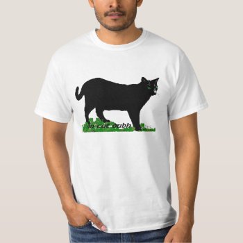 An Cat Dubh (the Black Cat) Irish T-shirt by SolitaireMultimedia at Zazzle