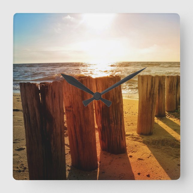 An der Nordseeküste Square Wall Clock (Front)