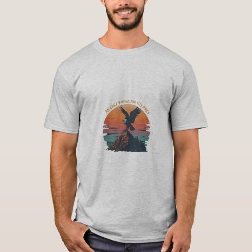 An eagle waiting for its prey T_Shirt