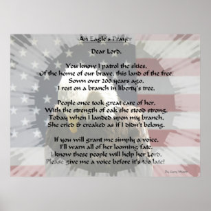 An Eagle's Prayer Poster