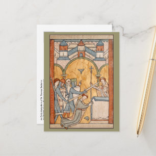 An Early Martyrdom of St. Thomas Becket in Art Postcard