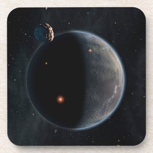 An Earth_Like Planet Rich In Carbon And Dry Beverage Coaster