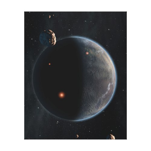 An Earth_Like Planet Rich In Carbon And Dry Canvas Print