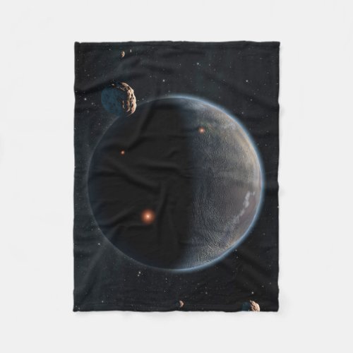 An Earth_Like Planet Rich In Carbon And Dry Fleece Blanket