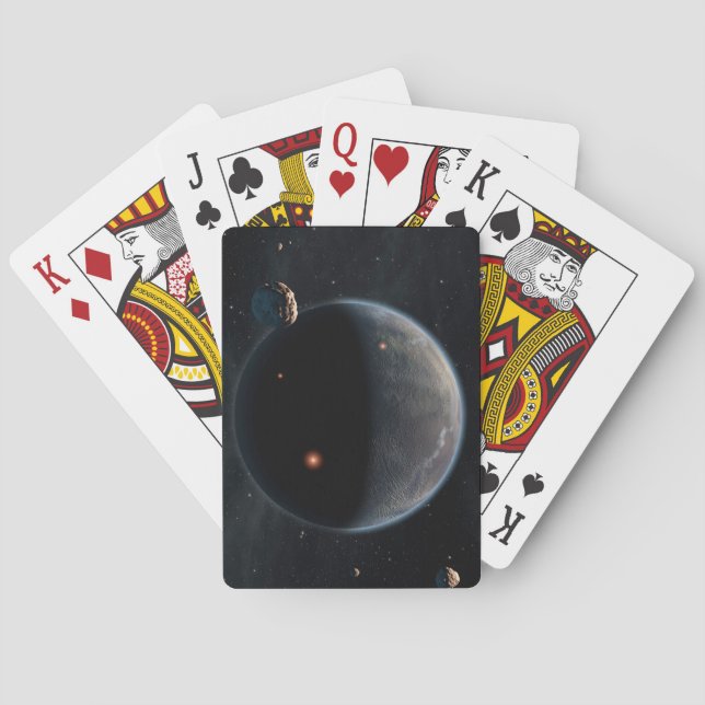 An Earth-Like Planet Rich In Carbon And Dry. Poker Cards (Back)