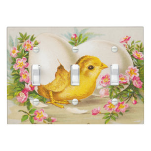 "An Easter Offering" Vintage VIctorian Card, 1884 Light Switch Cover