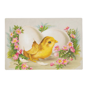 "An Easter Offering" Vintage VIctorian Card, 1884 Placemat