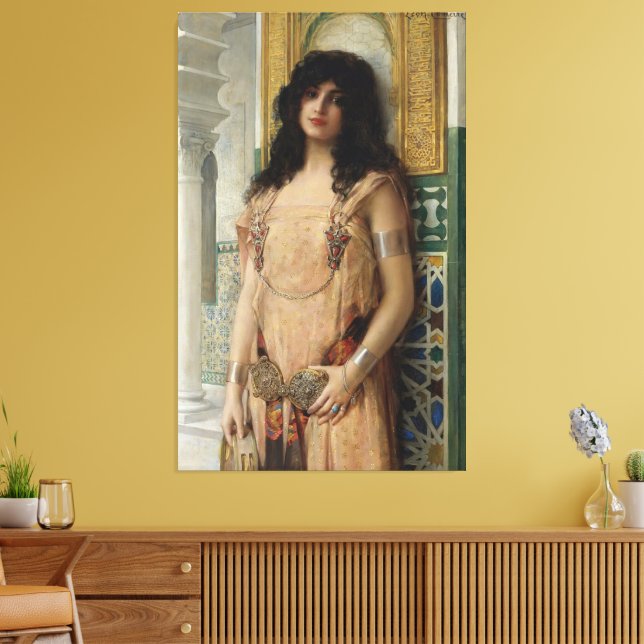An Eastern Beauty Canvas Print (Insitu(LivingRoom))
