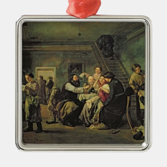 An Eating House, 1859 Metal Ornament (Front)