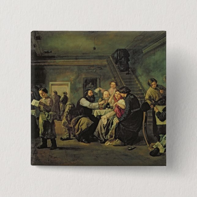 An Eating House, 1859 Pinback Button (Front)