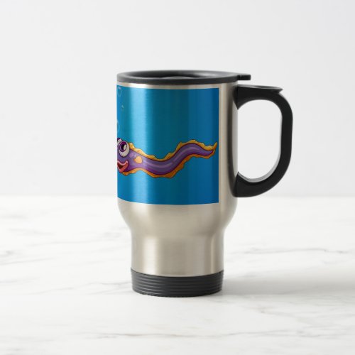 An eel under the sea travel mug