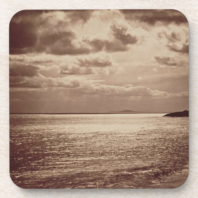An Effect of the Sun, Normandy c.1857 (sepia photo Drink Coaster (Front)