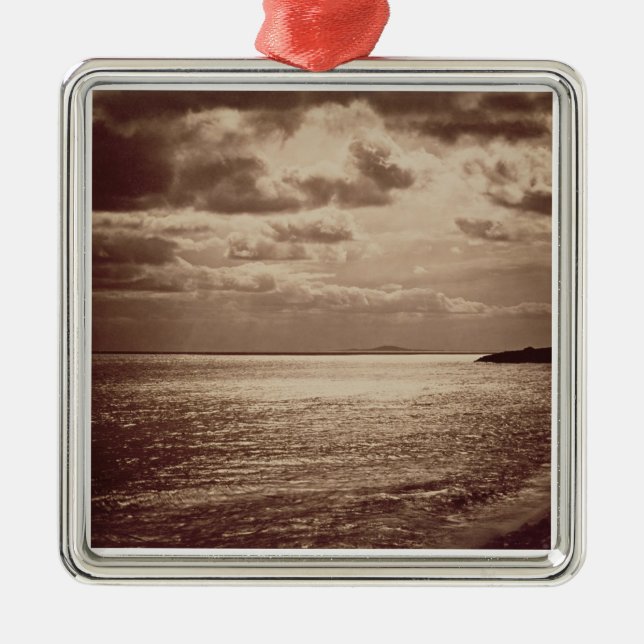 An Effect of the Sun, Normandy c.1857 (sepia photo Metal Ornament (Front)