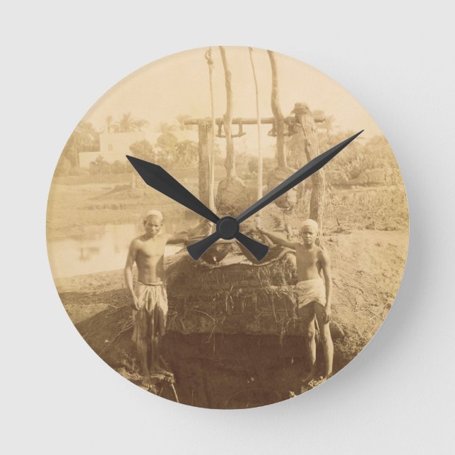 An Egyptian Irrigation Machine on the Banks of the Round Clock (Front)