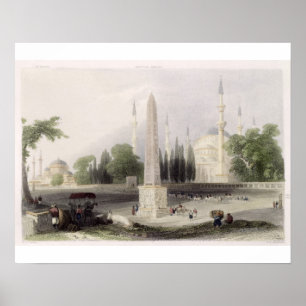 An Egyptian obelisk in the Atmeidan, or Hippodrome Poster