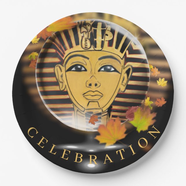 An Egyptian Style Celebration Paper Plates (Front)