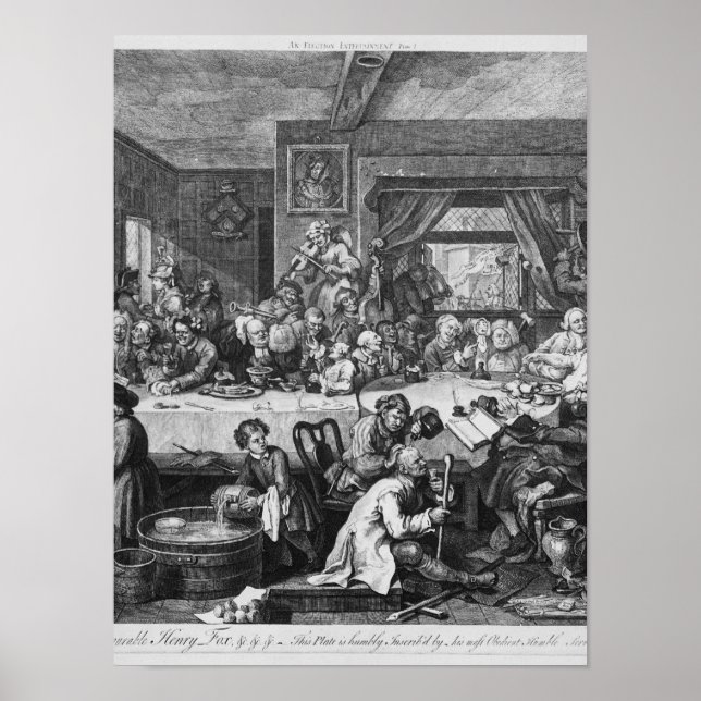 An Election Entertainment, 1755 Poster (Front)