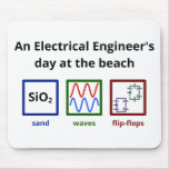An Electrical Engineer&#39;s Day At The Beach Mouse Pad at Zazzle