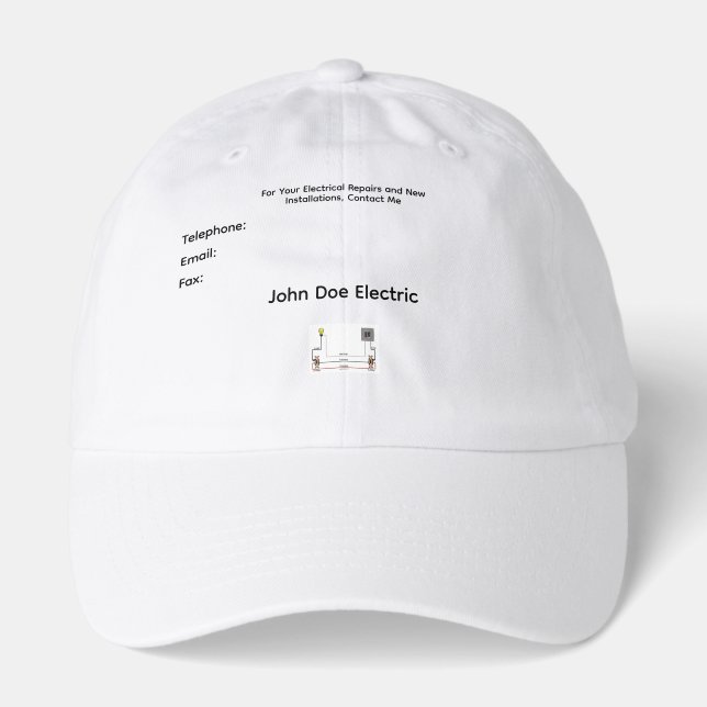An Electrician's Promotional Hat (Front)
