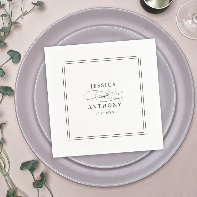 An Elegant Affair Wedding Flourishes Napkins (Creator Uploaded)