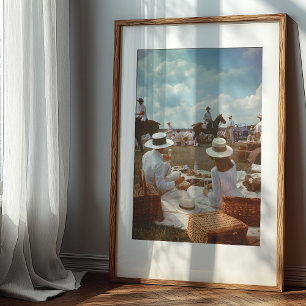 An Elegant Afternoon: Classic Polo Picnic Poster