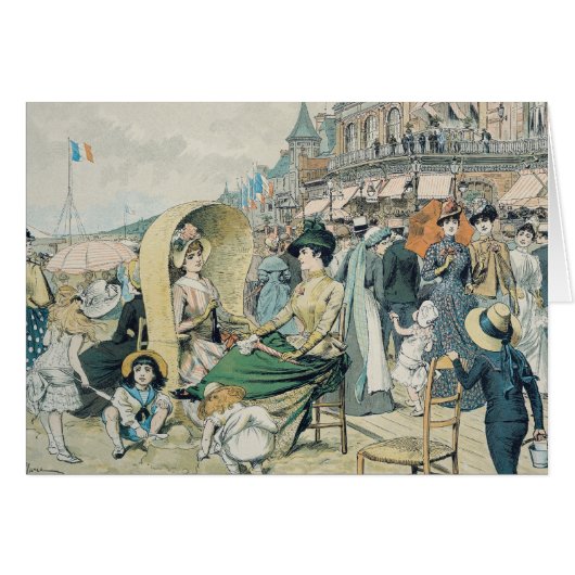 An Elegant Beach, 1887 Cards (Front Horizontal)