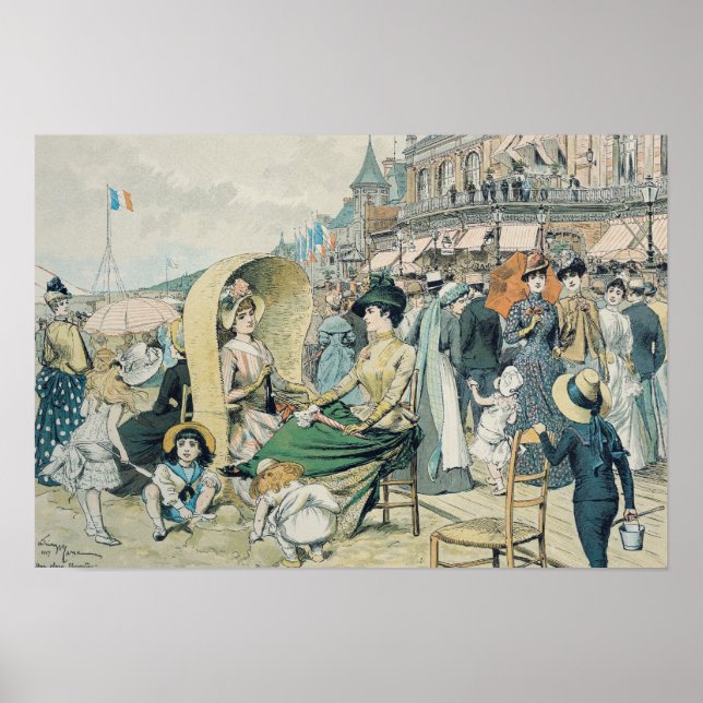 An Elegant Beach, 1887 Poster (Front)