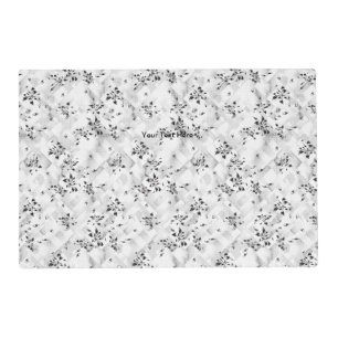 An elegant black and white design filled with styl placemat