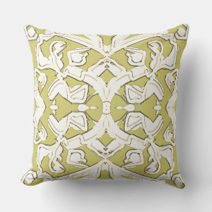 An elegant classic multicolor fabric design   thro throw pillow